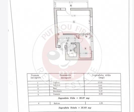 Pantelimon | Garsoniera | 36mp | Decomandata | B10706